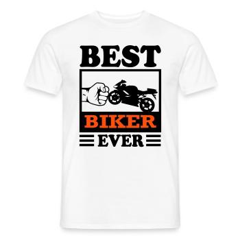 Biker Best Motorrad Motorradfahrer Bikerin - Männer T-Shirt - Weiß - Vorne - AI Model Male 178 dark (178cm)