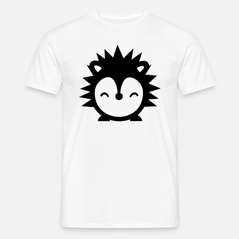 Igel - Männer T-Shirt - Weiß