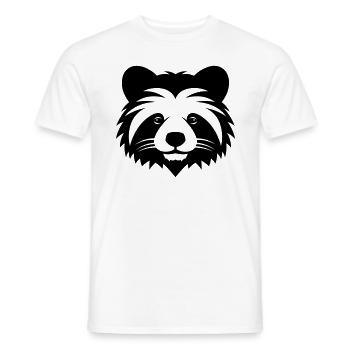 panda roux - T-shirt homme - blanc - Devant - AI Model Male 178 dark (178cm)