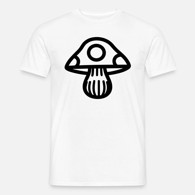 Pilz - Männer T-Shirt - Weiß