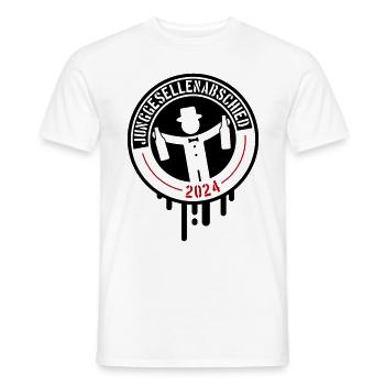 Junggesellenabschied 2024 - Männer T-Shirt - Weiß - Vorne - AI Model Male 178 dark (178cm)