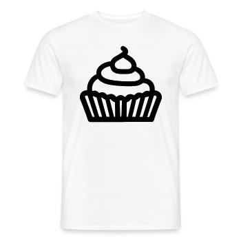 Cupcake - Männer T-Shirt - Weiß - Vorne - AI Model Male 178 dark (178cm)