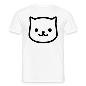 Chaton - T-shirt homme - blanc - Devant - AI Model Male 178 dark (178cm)