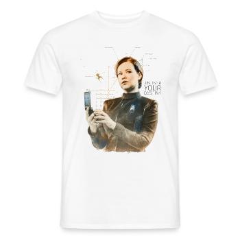Star Trek Discovery Sylvia Tilly Portrait - Men's T-Shirt - white - Front - AI Model Male 178 dark (178cm)