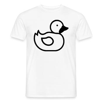 Canard - T-shirt homme - blanc - Devant - AI Model Male 178 dark (178cm)
