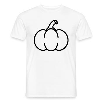 citrouille - T-shirt homme - blanc - Devant - AI Model Male 178 dark (178cm)