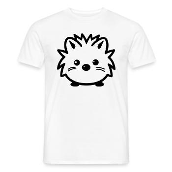 Igel - Männer T-Shirt - Weiß - Vorne - AI Model Male 178 dark (178cm)