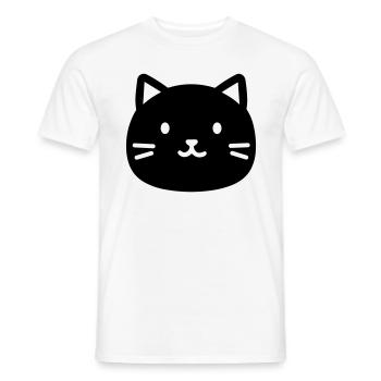 Katze - Männer T-Shirt - Weiß - Vorne - AI Model Male 178 dark (178cm)