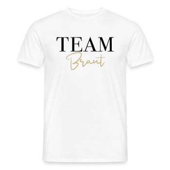 Team Braut Junggesellinnenabschied Hochzeit - Männer T-Shirt - Weiß - Vorne - AI Model Male 178 dark (178cm)