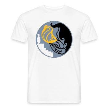 Adieu. Adieu paisible au lâcher prise - T-shirt homme - blanc - Devant - AI Model Male 178 dark (178cm)