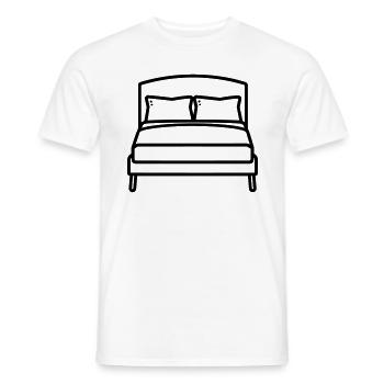 lit - T-shirt homme - blanc - Devant - AI Model Male 178 dark (178cm)