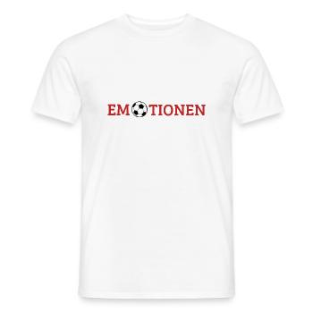 Fussball Emotionen Leidenschaft Geschenk - Männer T-Shirt - Weiß - Vorne - AI Model Male 178 dark (178cm)