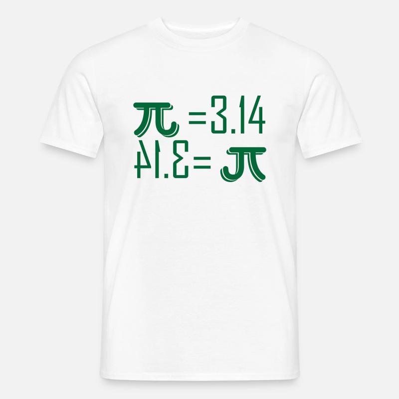 Pi 3,14 Pi Day Geschenk - Männer T-Shirt - Weiß