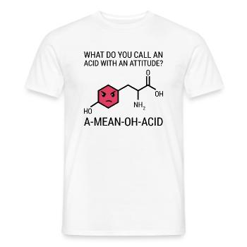 Chemistry Say Organic Chemist Gift - Men's T-Shirt - white - Front - AI Model Male 178 dark (178cm)
