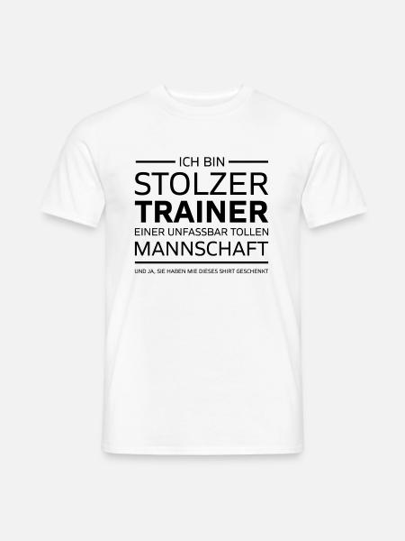Ich bin Stolzer Trainer Manschaft Geschenk - Männer T-Shirt - Weiß