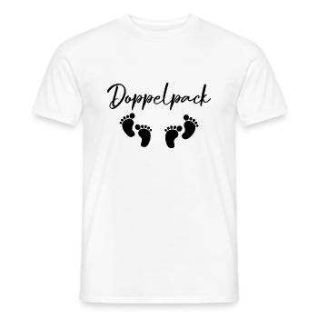 Doppelpack Zwillinge Geschenk - Männer T-Shirt - Weiß - Vorne - AI Model Male 178 dark (178cm)