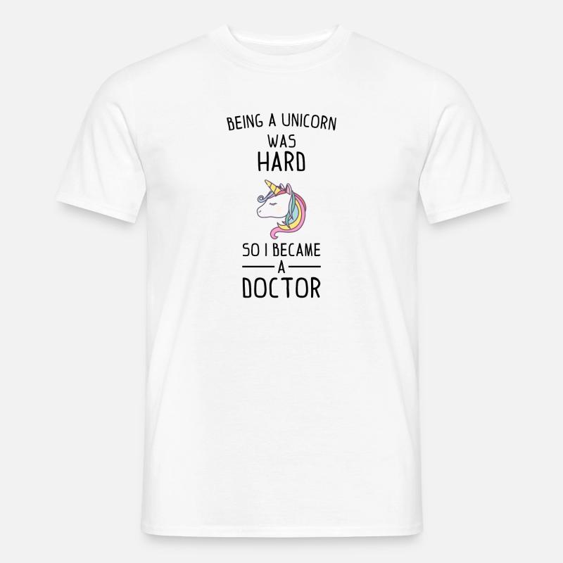 So i became a Doctor Phd Abschluss Geschenk - Männer T-Shirt - Weiß
