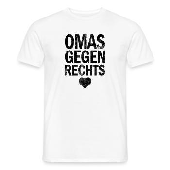 Omas Gegen Rechts Anti Rassismus Toleranz - Männer T-Shirt - Weiß - Vorne - AI Model Male 178 dark (178cm)