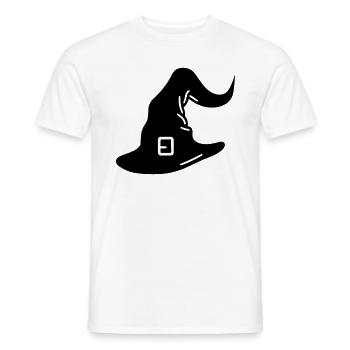 Magischer Hut - Männer T-Shirt - Weiß - Vorne - AI Model Male 178 dark (178cm)