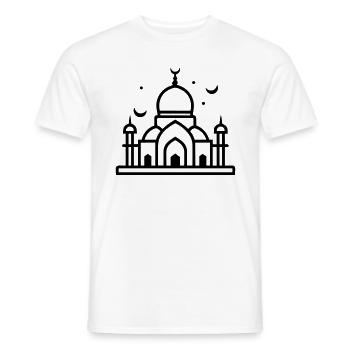 Moschee - Männer T-Shirt - Weiß - Vorne - AI Model Male 178 dark (178cm)