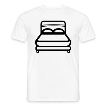 lit - T-shirt homme - blanc - Devant - AI Model Male 178 dark (178cm)