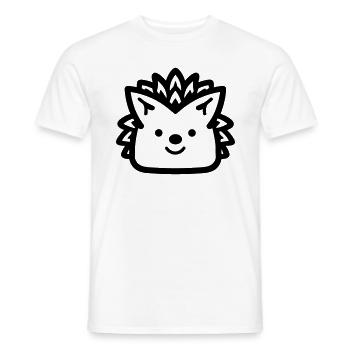 Igel - Männer T-Shirt - Weiß - Vorne - AI Model Male 178 dark (178cm)