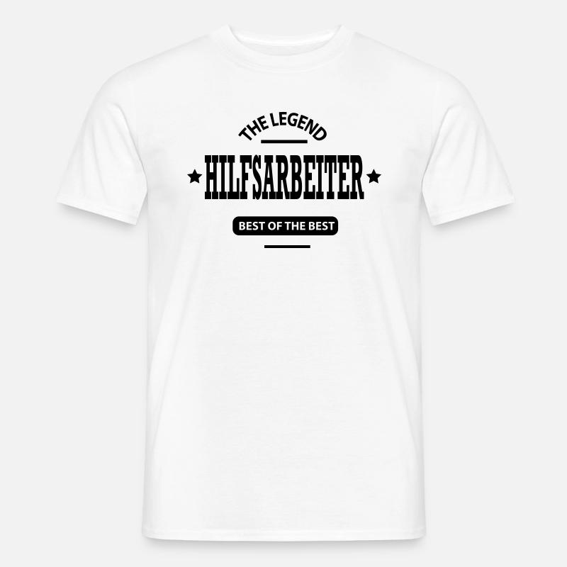 hilfsarbeiter - Männer T-Shirt - Weiß