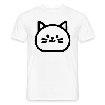 kitten - Men's T-Shirt - white - Front - AI Model Male 178 dark (178cm)