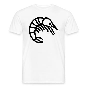 Crevette - T-shirt homme - blanc - Devant - AI Model Male 178 dark (178cm)