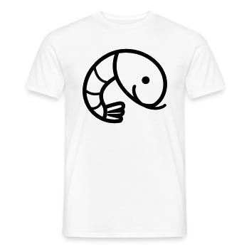 Shrimp - Men's T-Shirt - white - Front - AI Model Male 178 dark (178cm)