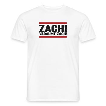 Zach! - Männer T-Shirt - Weiß - Vorne - AI Model Male 178 dark (178cm)