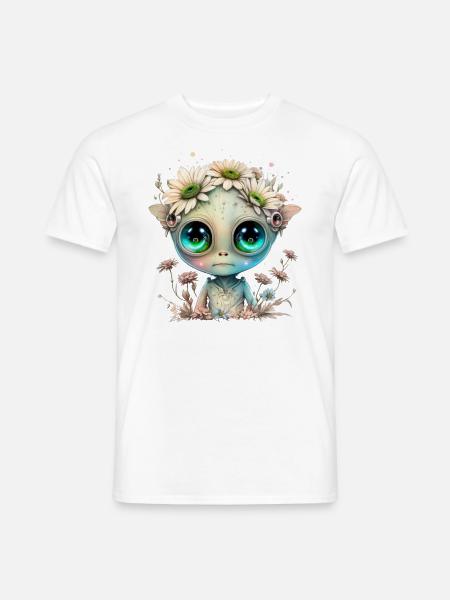 Cute Alien Girl - Men's T-Shirt - white