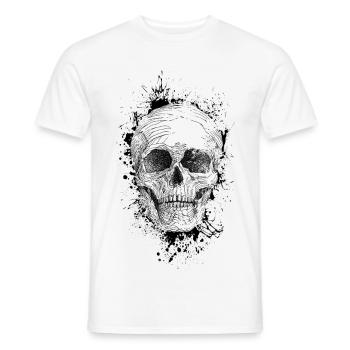 Crâne - T-shirt homme - blanc - Devant - AI Model Male 178 dark (178cm)