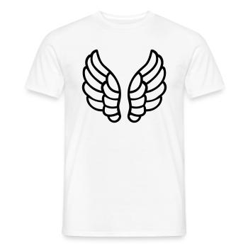 Angel Wings - Men's T-Shirt - white - Front - AI Model Male 178 dark (178cm)