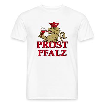 Prost Pfalz - Männer T-Shirt - Weiß - Vorne - AI Model Male 178 dark (178cm)