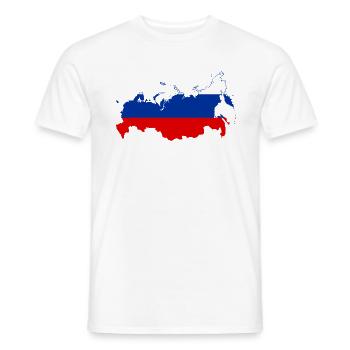 Russland - Männer T-Shirt - Weiß - Vorne - AI Model Male 178 dark (178cm)