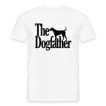 The Dogfather chien Godfather Parrain idée cadeau - T-shirt homme - blanc - Devant - AI Model Male 178 dark (178cm)