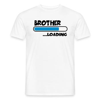 Brother loading - Männer T-Shirt - Weiß - Vorne - AI Model Male 178 dark (178cm)