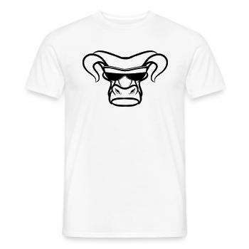 Taurus Taurus zodiac horoscope signs sunglasses - Men's T-Shirt - white - Front - AI Model Male 178 dark (178cm)