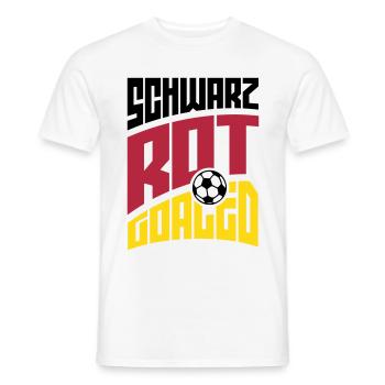 Schwarz Rot Goaled - Men's T-Shirt - white - Front - AI Model Male 178 dark (178cm)