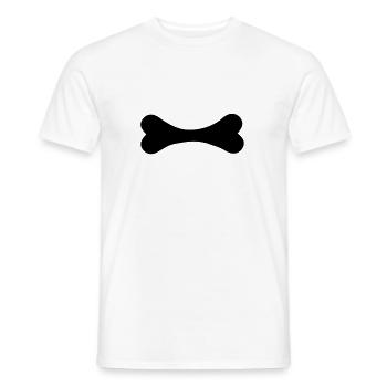 Chien os os chien T-shirt cadeau - T-shirt homme - blanc - Devant - AI Model Male 178 dark (178cm)