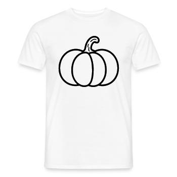 citrouille - T-shirt homme - blanc - Devant - AI Model Male 178 dark (178cm)