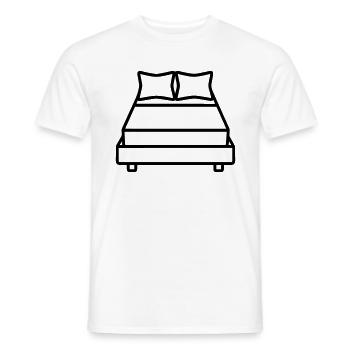 lit - T-shirt homme - blanc - Devant - AI Model Male 178 dark (178cm)