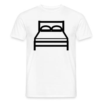 lit - T-shirt homme - blanc - Devant - AI Model Male 178 dark (178cm)