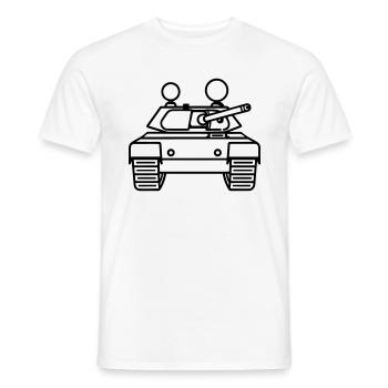 tank - Men's T-Shirt - white - Front - AI Model Male 178 dark (178cm)
