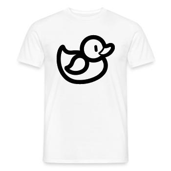 Canard - T-shirt homme - blanc - Devant - AI Model Male 178 dark (178cm)