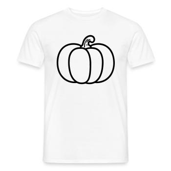 citrouille - T-shirt homme - blanc - Devant - AI Model Male 178 dark (178cm)