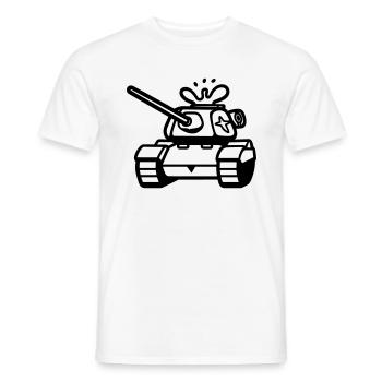 tank - Men's T-Shirt - white - Front - AI Model Male 178 dark (178cm)