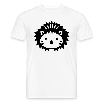 Igel - Männer T-Shirt - Weiß - Vorne - AI Model Male 178 dark (178cm)