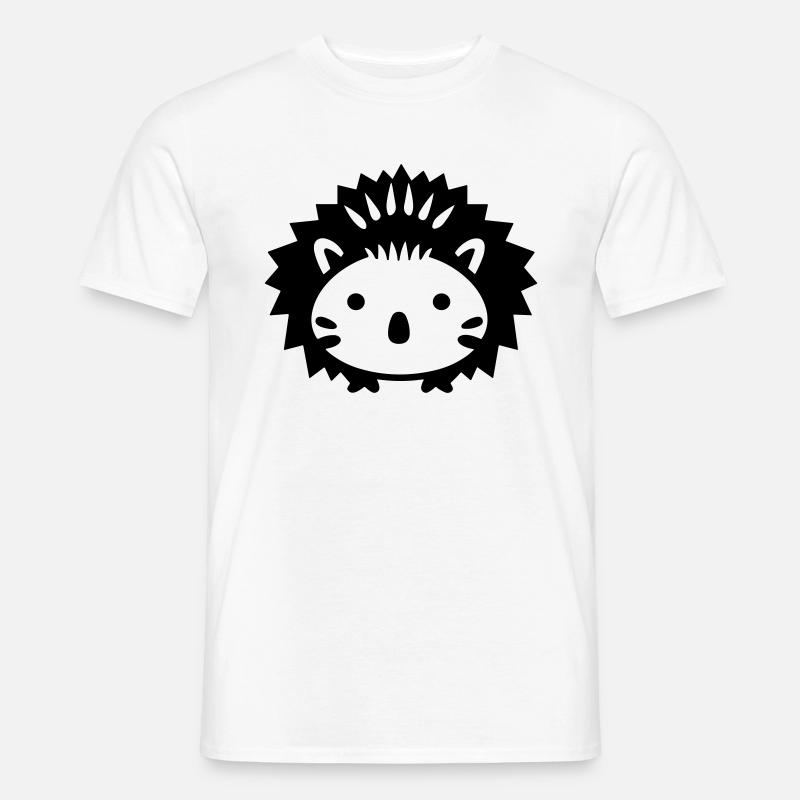 Igel - Männer T-Shirt - Weiß